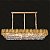 Lustre Pendente Cristal 140x35x29cm Dourado 24xE14 DCD06588 - Imagem 2