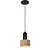 Pendente Mármore + Madeira 1xE27 D10x18cm cabo 1,5m DCD04079 - Imagem 1