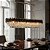 Lustre Pendente Cristal Transparente e Metal Preto 140x35x29cm 16xE14 - Imagem 2