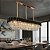Lustre Pendente Cristal Transparente e Metal Preto 140x35x29cm 16xE14 - Imagem 4