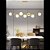 Pendente Jabuticaba Globo Branco 7xG9 Dourado 150x27x32cm cabo 180cm - Imagem 2