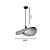 Pendente Bambu Folha 50x50cm 1xE27 EBPT9095 Embuled - Imagem 2