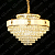 Pendente em Cristal Transparente e Alabastro 21xE14 D80cm DCD04609 - Imagem 2