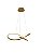 Pendente LED 43W 3000K/4500K/6000K D50cm cabo 150cm Dourado FD16022 - Imagem 1