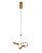 Pendente LED 20W 3000K 1400lm D20x18cm Dourado DCD03217 - Imagem 1