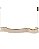 Pendente LED 52W 3000K 5200lm 180x42x15cm Dourado DCD02979 - Imagem 1
