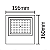 Refletor LED 100W 6000K SMD Eco IP66 Embuled 60804 - Imagem 2