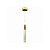 Pendente All Star LED 6W 3000K 30cm base redonda Dourado EBN0217 - Imagem 1