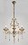 Lustre em Cristal 3 braços Dourado E Cristal 3xE14 DCD00409-3 - Imagem 2