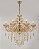Lustre em Cristal 5 braços Dourado E Cristal 5xE14 DCD00409-5 - Imagem 2