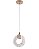 Pendente Cristal 15x17cm LED 6W 3000K Dourado QD05128 - Imagem 1