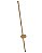 Arandela LED 16W 3000K 1200lm bivolt 80x6cm Dourado QB05440 - Imagem 1