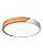 Plafon LED 24W 3000/4500/6500K D41cm Branco/Acrílico/Madeira DCX02355 - Imagem 1