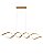 Pendente LED 56W 3000K/4500/6500K C100cm cabo 150cm Dourado FD16044 - Imagem 1