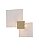 Arandela LED 12W 3000K 38x38cm 1200lm Dourado DCB015104 - Imagem 1