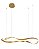 Pendente LED 34W 3000K 115x40cm cabo 2m Dourado DCD03425 - Imagem 1