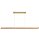 Pendente Madeira natural Freixo / Cobre LED 20W 3000K 120x4cm DCD03505 - Imagem 1