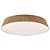 Plafon de sobrepor LED 28W 3000/4000/6500K D43cm Amadeirado DCX023124 - Imagem 1