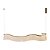Pendente LED 29W 3000K 100x14cm Dourado cabo 2m DCD02973 - Imagem 1