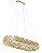 Pendente Cristal LED 74W 3000K 82x31cm Inox Dourado cabo 2m DCD02890 - Imagem 1