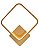 Arandela LED 17W 3000K 28x32cm Dourado Bivolt DCB03089 - Imagem 1