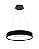 Pendente LED 38W 3000/4000/6500K D50cm cabo 150cm Preto DCD02393 - Imagem 1