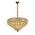 Lustre Pendente Cristal 75(D)x47(h)cm 18xE14 Dourado DCD025210 - Imagem 1