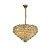 Lustre Pendente Cristal 55(D)x35(h)cm 11xE14 Dourado DCD025200 - Imagem 1