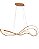 Pendente LED 54W 3000K 115x39x29cm cabo 2m Dourado DCD03431 - Imagem 1