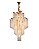 Pendente em Vidro D100x135cm 28xE14 cabo 1m Metal Dourado DCD04613 - Imagem 1