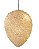 Pendente em Cristal Transparente 6xE14 30x40cm Metal Dourado DCD04601 - Imagem 1