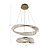 Pendente em Cristal Lezie 2 aros 71W 3000K Metal Ouro Brilho 2737 - Imagem 5