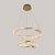 Pendente em Cristal Lezie 2 aros 71W 3000K Metal Ouro Brilho 2737 - Imagem 2