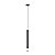 Pendente Lana LED 3W 3000K 35cm Bivolt Preto Nordecor 2691 - Imagem 1