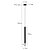 Pendente Lana LED 3W 3000K 35cm Bivolt Preto Nordecor 2691 - Imagem 4