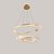 Pendente em Cristal Lezie 2 aros 97W 3000K Metal Ouro Brilho 2738 - Imagem 2