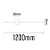 Arandela One Way Luz Indireta Dourado 90cm LED 20W 3K/4K/6,5K EBAR61701 - Imagem 2