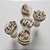 Kit com 05 Carimbos para docinhos/brigadeiro - Personagens Fini - Imagem 1