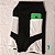 Short Fitness Com Bolso Em Tela Dry Preto Branco - Imagem 4