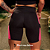 Short Fitness Com Bolso Em Tela Dry Preto Rosa - Imagem 3