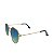 ÓCULOS de SOL - DEPP OCEAN - Armação metal hexagonal - Lentes azul degrade - Imagem 4