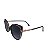 ÓCULOS de SOL - CAT BLACK HIBRIDO - Acetato Preto com metal dourado - Lentes preto roxo - Imagem 4