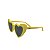 ÓCULOS de SOL - BELINHA YELLOW - Armação em Coração, material Silicone e lentes polarizadas - Imagem 4
