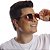 ÓCULOS de SOL - DEPP TOM animal print - Armação Hexagonal de Metal - Lentes Marron - Imagem 2