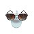 ÓCULOS de SOL - DEPP TOM animal print - Armação Hexagonal de Metal - Lentes Marron - Imagem 4