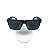 ÓCULOS de SOL - SV BLACK BASIC -  Acetato Retangular Preto - Lentes Polarizadas - Imagem 3