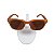 ÓCULOS de SOL - BOY WOOD BROWN - Acetato Estampado Madeira escura - Polarizado - Imagem 4