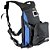 Mochila Fox Boy Hidratação Refil - Preta e Azul - Imagem 1