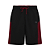 Bermuda Fitness Masculina Audi Preto/Vermelho - Imagem 1