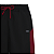 Bermuda Fitness Masculina Audi Preto/Vermelho - Imagem 2